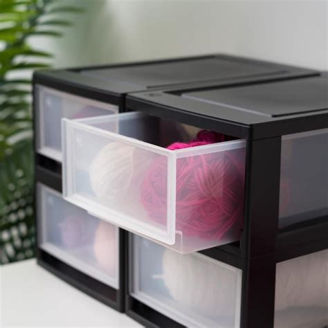 stackable plastic drawer organizer